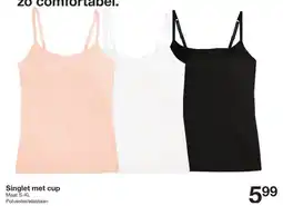 Zeeman Singlet met cup aanbieding