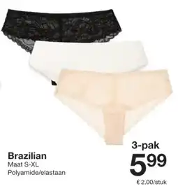 Zeeman Brazilian aanbieding