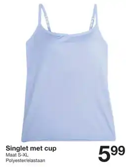 Zeeman Singlet met cup aanbieding