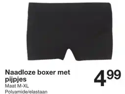 Zeeman Naadloze boxer met pijpjes aanbieding