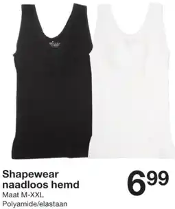 Zeeman Shapewear naadloos hemd aanbieding
