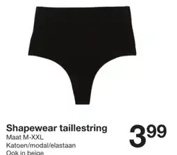 Zeeman Shapewear taillestring aanbieding