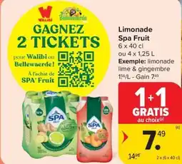 Carrefour Market Spa Fruit limonade aanbieding