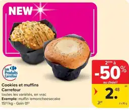 Carrefour Market Cookies et muffins aanbieding