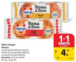 Carrefour Market Harrys pains burger aanbieding