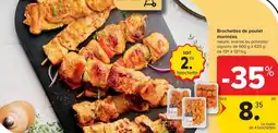 Carrefour Market Brochettes de poulet marinées aanbieding