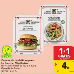 Carrefour Market Le boucher végétarien gamme de produits véganes aanbieding