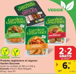 Carrefour Market Garden gourmet produits végétariens et véganes aanbieding