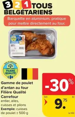 Carrefour Market Gamme de poulet d'antan au four filière qualité aanbieding