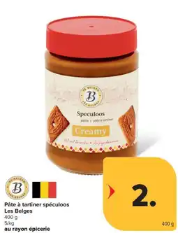 Carrefour Market Les Belges pâte à tartiner spéculoos aanbieding