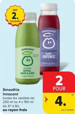 Carrefour Market Innocent smoothie aanbieding