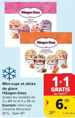 Carrefour Market Häagen-Dazs Mini-cups et sticks de glace aanbieding