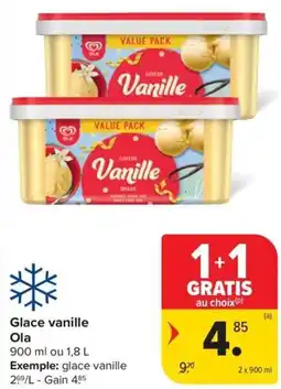 Carrefour Market Ola glace vanille aanbieding