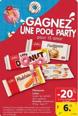Carrefour Market Lotus Pâtisserie aanbieding