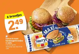 Albert Heijn Harrys le maxi hamburgerbroodjes 6 stuks aanbieding
