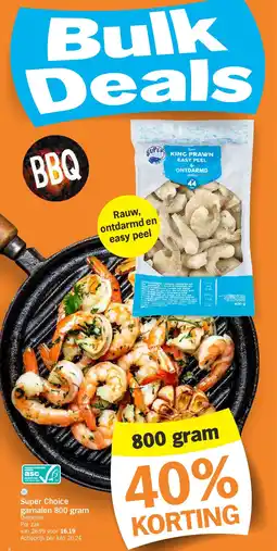 Albert Heijn Super Choice garnalen 800 gram aanbieding