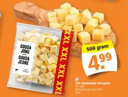 Albert Heijn XXL kaasblokjes 500 gram aanbieding