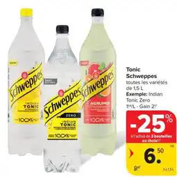 Carrefour Market Schweppes Tonic aanbieding