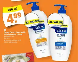 Albert Heijn Sanex Expert Skin Health douchecrème 750 ml aanbieding