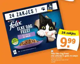 Albert Heijn Felix Elke Dag Feest mix selectie in gelei 24 zakjes aanbieding