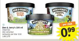Albert Heijn Ben & Jerry's 100 ml aanbieding