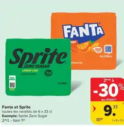 Carrefour Market Fanta et Sprite aanbieding