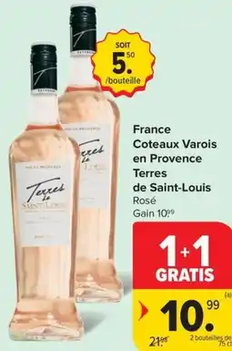 Carrefour Market Coteaux Varois en Provence Terres de Saint-Louis Rosé aanbieding