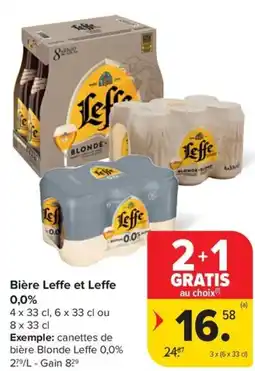 Carrefour Market Leffe et Leffe 0,0% bière aanbieding