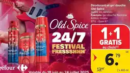 Carrefour Market Old Spice déodorant et gel douche aanbieding