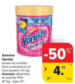 Carrefour Market Vanish gamma aanbieding