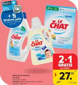 Carrefour Market Le Chat Gamme de lessives aanbieding