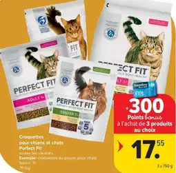 Carrefour Market Perfect fit croquettes pour chiens et chats aanbieding