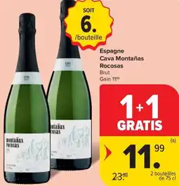 Carrefour Market Cava montañas rocosas brut aanbieding