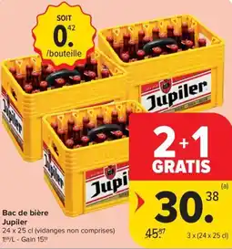 Carrefour Market Jupiler bac de bière aanbieding