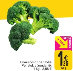 Cora Broccoli onder folie aanbieding