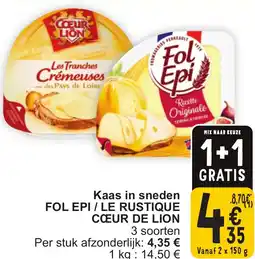 Cora Kaas in sneden fol epi / le rustique cœur de lion aanbieding
