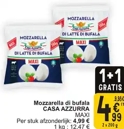 Cora Casa azzurra maxi mozzarella di bufala aanbieding