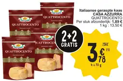 Cora Casa azzurra quattrocento italiaanse geraspte kaas aanbieding