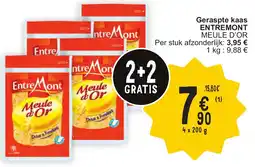 Cora Entremont meule d'or geraspte kaas aanbieding
