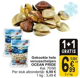 Cora Ocean pride gekookte hele venusschelpen kal. 70/90 aanbieding
