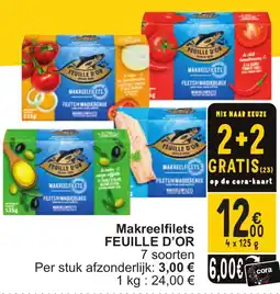 Cora Feuille d'or makreelfilets aanbieding