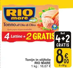 Cora Rio mare tonijn in olijfolie aanbieding