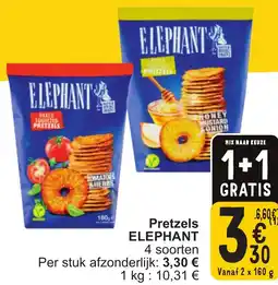 Cora Elephant pretzels aanbieding