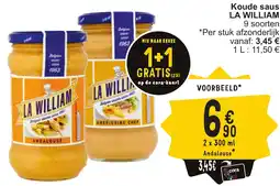 Cora La william koude saus aanbieding