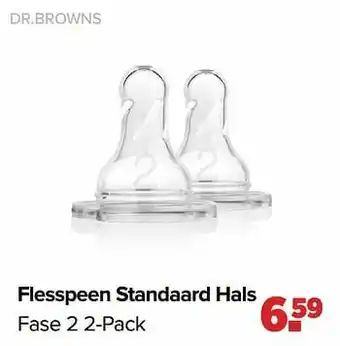 Baby-Dump Dr.browns flesspeen standaard hals fase 2 aanbieding