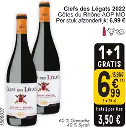 Cora Clefs des Légats 2022 Côtes du Rhône AOP MO aanbieding