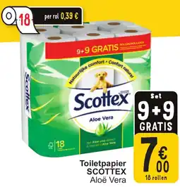 Cora Scottex toiletpapier aloë vera aanbieding