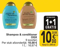 Cora OGX Shampoo & conditioner aanbieding
