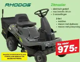 Van Cranenbroek Rhodos zitmaaier aanbieding