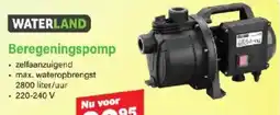 Van Cranenbroek Waterland beregeningspomp aanbieding
